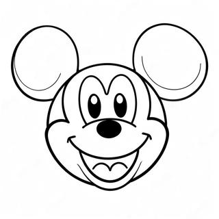 Pagina Para Colorear De La Cara De Mickey Mouse Sonriendo 133621-65872