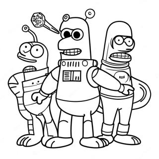 Pagina Para Colorear De Futurama 133774-65983