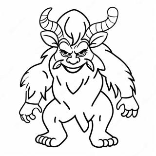 Krampus Páginas Para Colorear