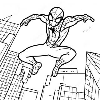 Miles Morales Spiderman Páginas Para Colorear