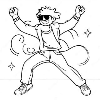 Estrella De Rock Páginas para colorear