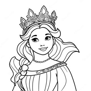 Princesa De Nieve Páginas Para Colorear