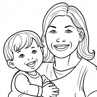 Pagina Para Colorear De Mama E Hijo Felices 134114-66255
