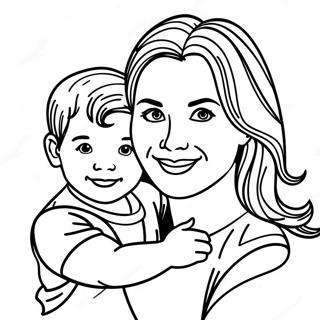 Pagina Para Colorear De Mama E Hijo Creativos 134115-66260