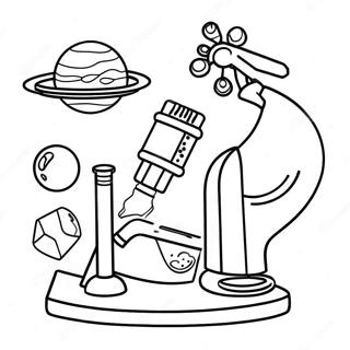 Laboratorio De Ciencias Páginas para colorear