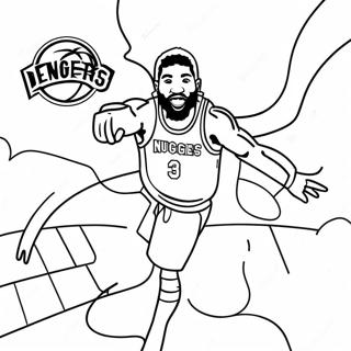 Denver Nuggets Páginas Para Colorear