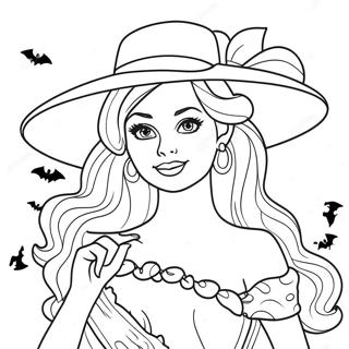 Pagina Para Colorear De Barbie De Halloween 134543-66583