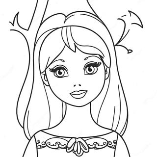 Pagina Para Colorear De Barbie De Halloween Espeluznante 134544-66587