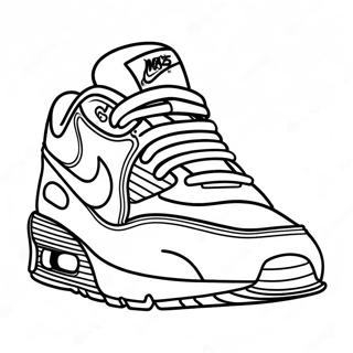 Pagina Para Colorear De Zapatillas Air Max Coloridas 134674-66686