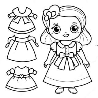 Pagina Para Colorear De Vestir Munecas De Papel Lindas 134804-66791