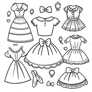 Pagina Para Colorear De Vestir Munecas De Papel Vintage 134805-66794