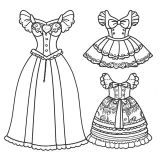 Pagina Para Colorear De Vestir Munecas De Papel Magicas 134806-66799