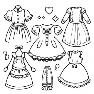 Pagina Para Colorear De Vestir Munecas De Papel Magicas 134806-66800