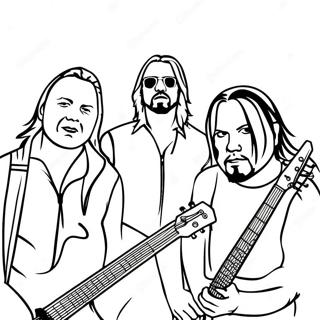 Pagina Para Colorear De Los Miembros De La Banda Metallica 134880-66847