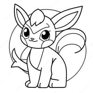 Glaceon Páginas Para Colorear