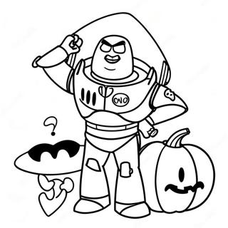 Toy Story Halloween Páginas Para Colorear