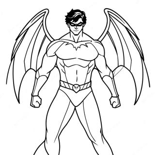 Nightwing Wings Of Fire Páginas Para Colorear