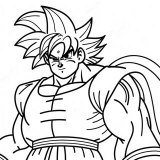 Goku Super Saiyan 4 Páginas Para Colorear