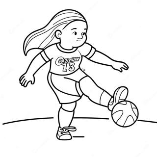 Pagina Para Colorear De Caitlin Clark Driblando El Balon 135648-67452