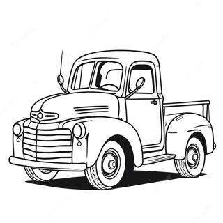 Pagina Para Colorear De Un Camion Clasico 135672-67463