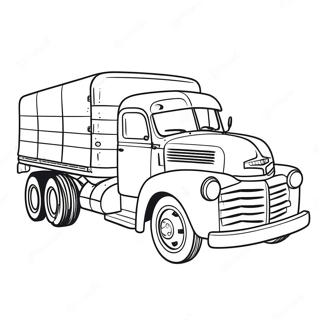 Pagina Para Colorear De Un Camion Vintage 135673-67465