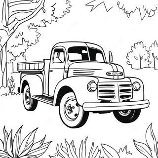 Pagina Para Colorear De Un Camion Vintage 135673-67466