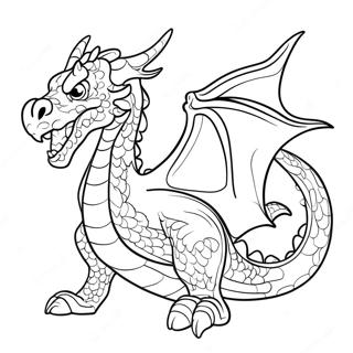 Pagina Para Colorear De Dragon Que Echa Fuego 135702 67499