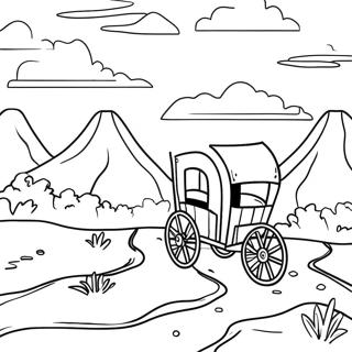 Pagina Para Colorear Del Paisaje Escenico Del Sendero De Oregon 135880 67634