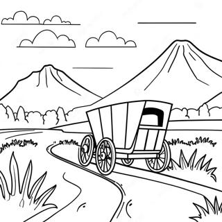 Pagina Para Colorear Del Paisaje Escenico Del Sendero De Oregon 135880 67635