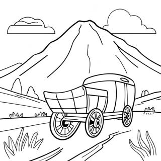 Pagina Para Colorear Del Paisaje Escenico Del Sendero De Oregon 135880 67636