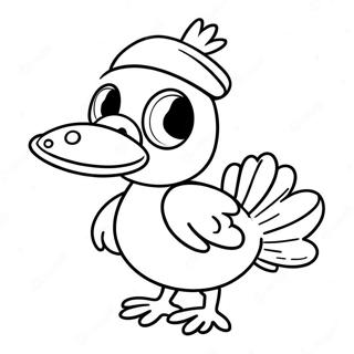 Pagina Para Colorear De Bebe Pavo Con Sombrero 136389 68040