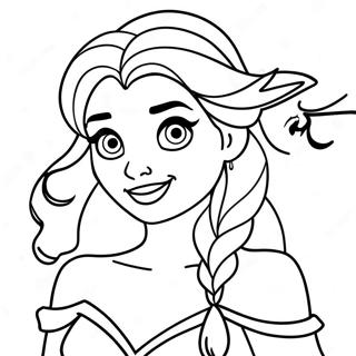 Pagina Para Colorear De Elsa En Halloween 136411-68042