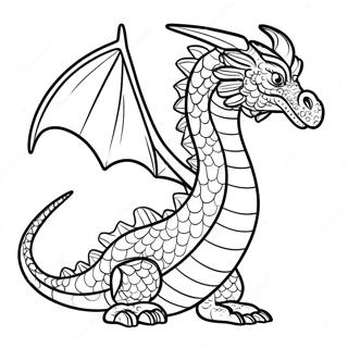 Pagina Para Colorear Del Dragon Seawing Con Escamas Brillantes 136698 68279