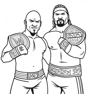 Pagina Para Colorear De Campeones De Equipos De Wwe 136801 68358