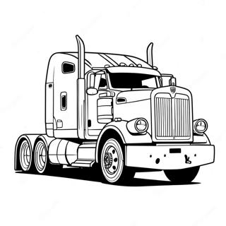Camión Kenworth Páginas para colorear