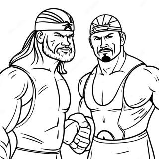 Pagina Para Colorear De Superestrellas De La Wwe En Accion 136954-68624
