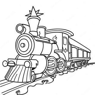 Pagina Para Colorear De Un Tren Navideno 137157-68771