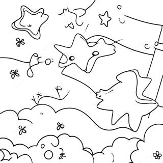 Pagina Para Colorear De Las Estrellas Brillantes En El Cielo Nocturno 137415 68983