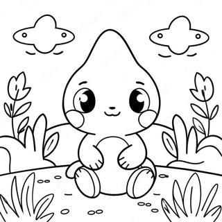 Pagina Para Colorear De Chao Lindo En Un Jardin 137516 69055