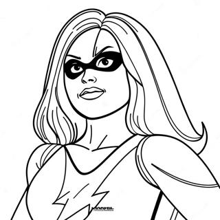 Ms Marvel Páginas Para Colorear