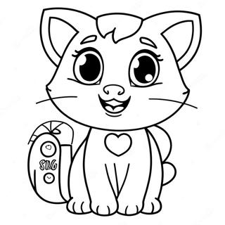 Talking Angela Páginas Para Colorear