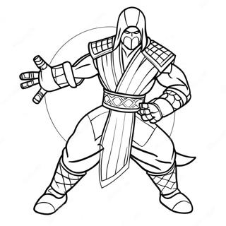 Pagina Para Colorear De Sub Zero Mortal Kombat 137848-69310