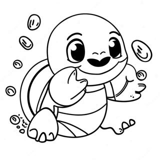 Energico Squirtle Nadando Pagina Para Colorear 137878-69345