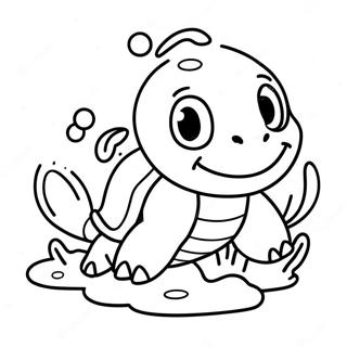 Energico Squirtle Nadando Pagina Para Colorear 137878-69347