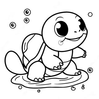 Energico Squirtle Nadando Pagina Para Colorear 137878-69348