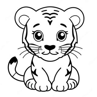 Pagina Para Colorear De Un Tigre Bebe 137977-69410