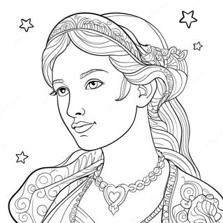 Pagina Para Colorear De La Constelacion De Virgo Detallada 138057-69484