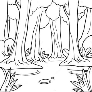 Pagina Para Colorear De Bosque Verde Exuberante 138109 69525