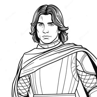 Kylo Ren Páginas Para Colorear