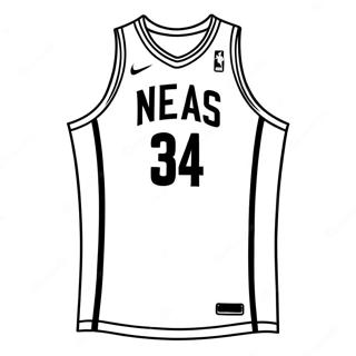 Camiseta De La Nba Páginas Para Colorear